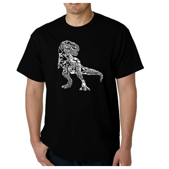 LA Pop Art Men's Word Art T-Shirt - Dino Pics