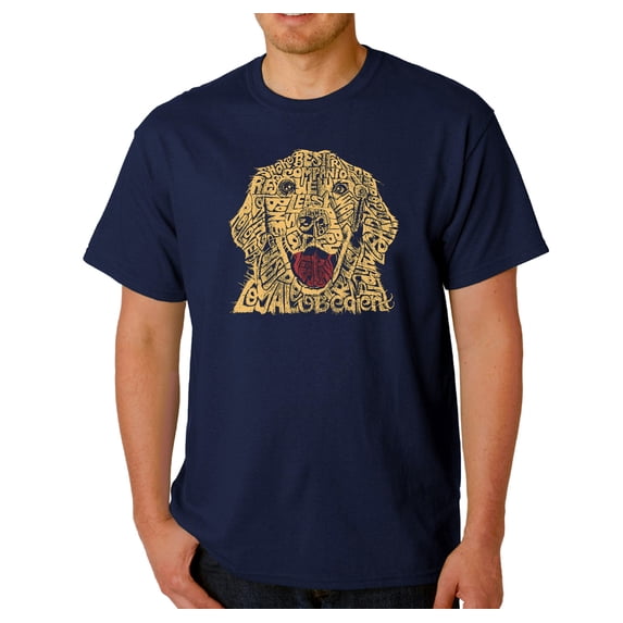 LA Pop Art Men's Word Art T-Shirt - Dog