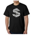 thumbnail image 1 of LA Pop Art Men's Word Art T-Shirt - Dollar Sign, 1 of 2