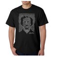 thumbnail image 1 of LA Pop Art Men's Word Art T-Shirt - EDGAR ALLEN POE - THE RAVEN, 1 of 2