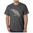 thumbnail image 1 of LA Pop Art Men's Word Art T-Shirt - Edgar Allen Poe's The Raven, 1 of 2