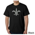 thumbnail image 1 of LA Pop Art Men's Word Art T-Shirt - FLEUR DE LIS - POPULAR LOUISIANA CITIES, 1 of 2