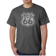 thumbnail image 1 of LA Pop Art Men's Word Art T-Shirt - Get Your Kicks on Route 66, 1 of 2