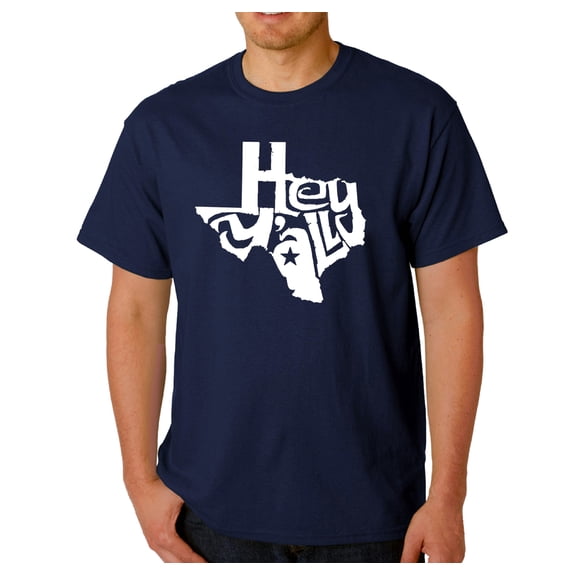 LA Pop Art Men's Word Art T-Shirt - Hey Yall