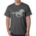 thumbnail image 1 of LA Pop Art Men's Word Art T-Shirt - Horse Breeds, 1 of 2