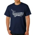 thumbnail image 1 of LA Pop Art Men's Word Art T-Shirt - Humpback Whale, 1 of 2
