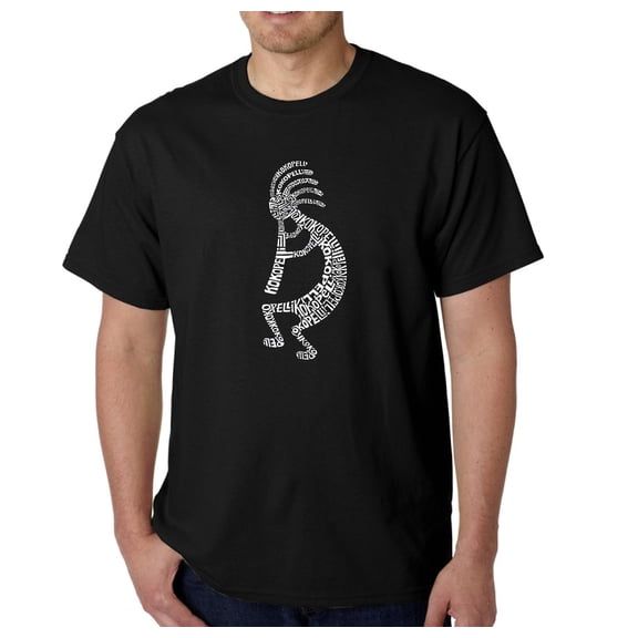 LA Pop Art Men's Word Art T-Shirt - Kokopelli