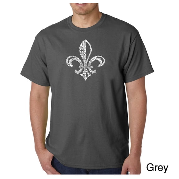 LA Pop Art Men's Word Art T-Shirt - LYRICS TO WHEN THE SAINTS GO MARCHING IN