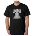 thumbnail image 1 of LA Pop Art Men's Word Art T-Shirt - Liberty Bell, 1 of 2