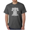 thumbnail image 1 of LA Pop Art Men's Word Art T-Shirt - Liberty Bell, 1 of 2