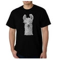 thumbnail image 1 of LA Pop Art Men's Word Art T-Shirt - Llama, 1 of 2