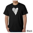 thumbnail image 1 of LA Pop Art Men's Word Art T-Shirt - Lots of Love, 1 of 2