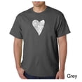 thumbnail image 1 of LA Pop Art Men's Word Art T-Shirt - Lots of Love, 1 of 2