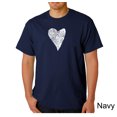 thumbnail image 1 of LA Pop Art Men's Word Art T-Shirt - Lots of Love, 1 of 2
