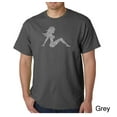 thumbnail image 1 of LA Pop Art Men's Word Art T-Shirt - MUDFLAP GIRL, 1 of 2