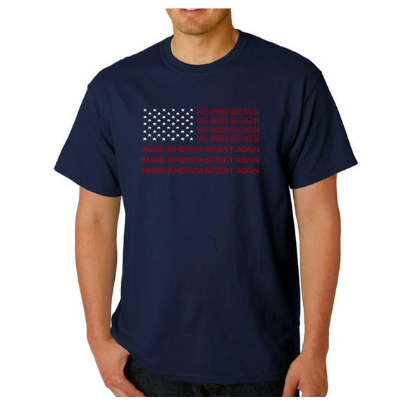 LA Pop Art Men's Word Art T-Shirt - Maga Flag