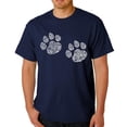 thumbnail image 1 of LA Pop Art Men's Word Art T-Shirt - Meow Cat Prints, 1 of 2
