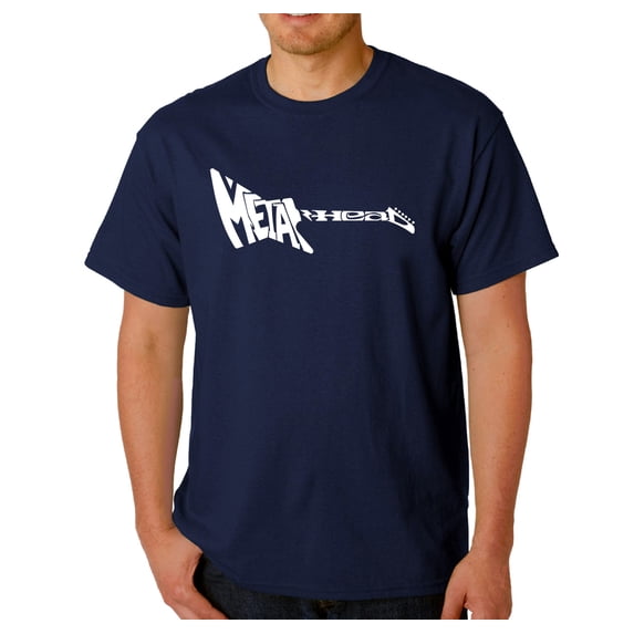 LA Pop Art Men's Word Art T-Shirt - Metal Head