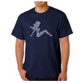thumbnail image 1 of LA Pop Art Men's Word Art T-Shirt - Mudflap Girl - Keep on Truckin, 1 of 2