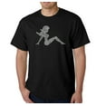 thumbnail image 1 of LA Pop Art Men's Word Art T-Shirt - Mudflap Girl - Keep on Truckin, 1 of 2