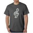 thumbnail image 1 of LA Pop Art Men's Word Art T-Shirt - Music Note, 1 of 2