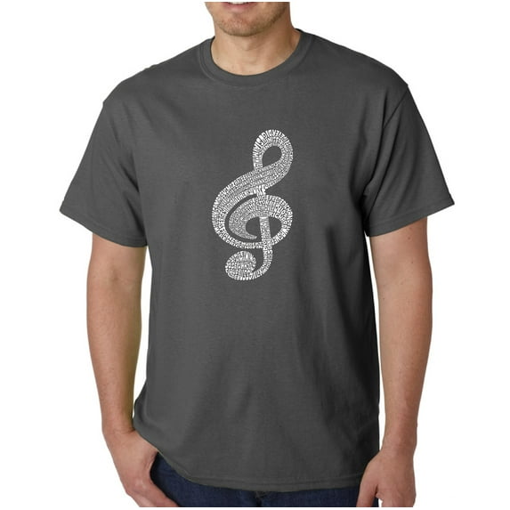 LA Pop Art Men's Word Art T-Shirt - Music Note