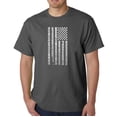 thumbnail image 1 of LA Pop Art Men's Word Art T-Shirt - National Anthem Flag, 1 of 2