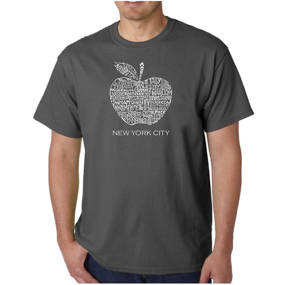 LA Pop Art Men's Word Art T-Shirt - Neighborhoods in NYC