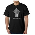 thumbnail image 1 of LA Pop Art Men's Word Art T-Shirt - No Justice, No Peace, 1 of 2