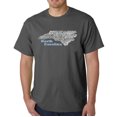 thumbnail image 1 of LA Pop Art Men's Word Art T-Shirt - North Carolina, 1 of 1