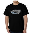 thumbnail image 1 of LA Pop Art Men's Word Art T-Shirt - North Carolina, 1 of 1