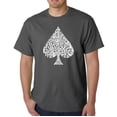 thumbnail image 1 of LA Pop Art Men's Word Art T-Shirt - ORDER OF WINNING POKER HANDS, 1 of 2