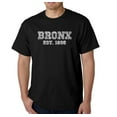 thumbnail image 1 of LA Pop Art Men's Word Art T-Shirt - POPULAR NEIGHBORHOODS IN BRONX, NY, 1 of 2