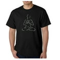thumbnail image 1 of LA Pop Art Men's Word Art T-Shirt - POPULAR YOGA POSES, 1 of 2