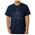 thumbnail image 1 of LA Pop Art Men's Word Art T-Shirt - POPULAR YOGA POSES, 1 of 2