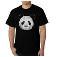 thumbnail image 1 of LA Pop Art Men's Word Art T-Shirt - Panda, 1 of 2