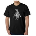 thumbnail image 1 of LA Pop Art Men's Word Art T-Shirt - Penguin, 1 of 2