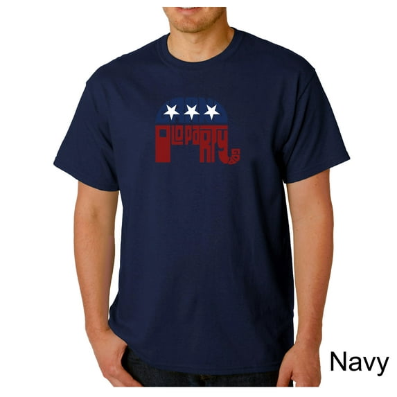 LA Pop Art Men's Word Art T-Shirt - REPUBLICAN - GRAND OLD PARTY