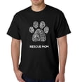 thumbnail image 1 of LA Pop Art Men's Word Art T-Shirt - Rescue Mom, 1 of 2