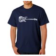 thumbnail image 1 of LA Pop Art Men's Word Art T-Shirt - Rock Guitar, 1 of 2