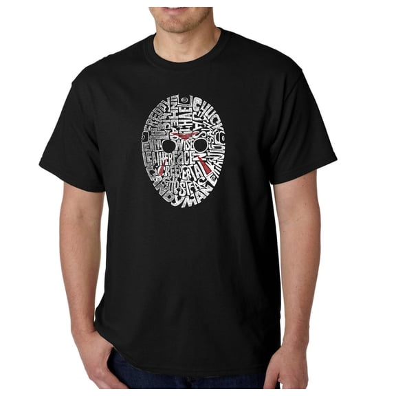 LA Pop Art Men's Word Art T-Shirt - Slasher Movie Villians