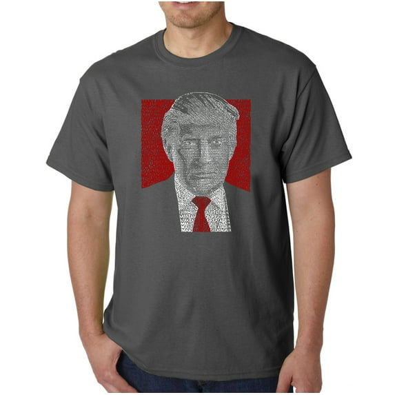 LA Pop Art Men's Word Art T-Shirt - TRUMP 2016 - Make America Great Again
