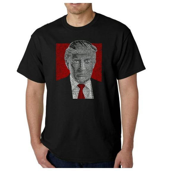 LA Pop Art Men's Word Art T-Shirt - TRUMP 2016 - Make America Great Again