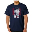 thumbnail image 1 of LA Pop Art Men's Word Art T-Shirt - TRUMP - Make America Great Again, 1 of 2