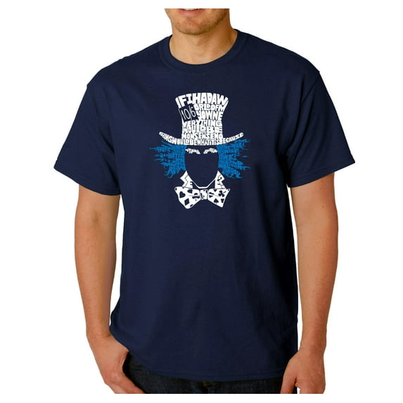 LA Pop Art Men's Word Art T-Shirt - The Mad Hatter