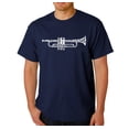 thumbnail image 1 of LA Pop Art Men's Word Art T-Shirt - Trumpet, 1 of 2