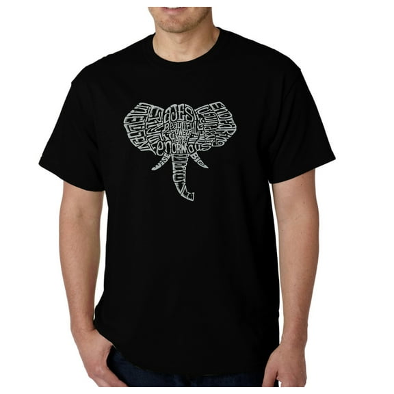 LA Pop Art Men's Word Art T-Shirt - Tusks