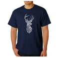 thumbnail image 1 of LA Pop Art Men's Word Art T-Shirt - Types of Deer, 1 of 2