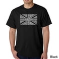 thumbnail image 1 of LA Pop Art Men's Word Art T-Shirt - UNION JACK, 1 of 2