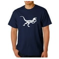 thumbnail image 1 of LA Pop Art Men's Word Art T-Shirt - Velociraptor, 1 of 2
